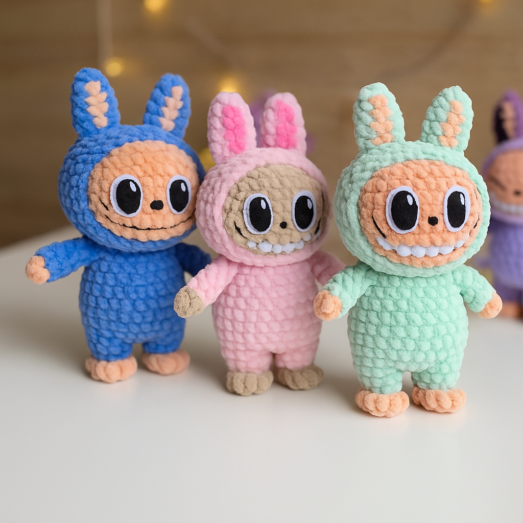 Labubu - Crochet Amigurumi Pattern by CraftBun
