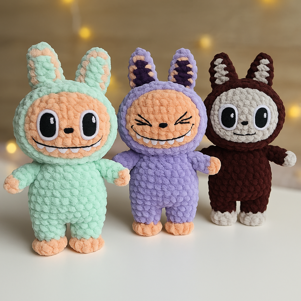 Labubu - Crochet Amigurumi Pattern by CraftBun