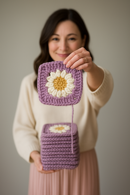 Cozy Days Daisy Blanket Crochet Pattern