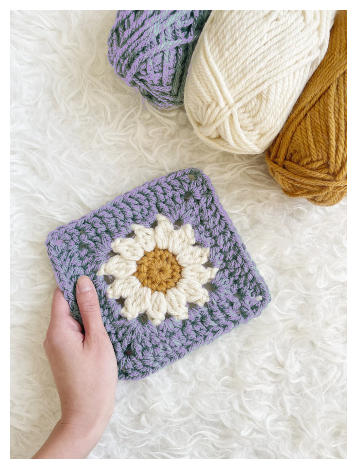 Cozy Days Daisy Blanket Crochet Pattern