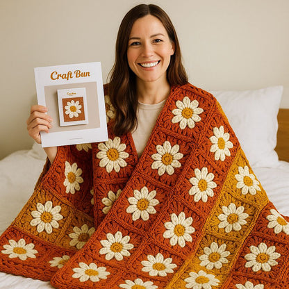 Cozy Days Daisy Blanket Crochet Pattern