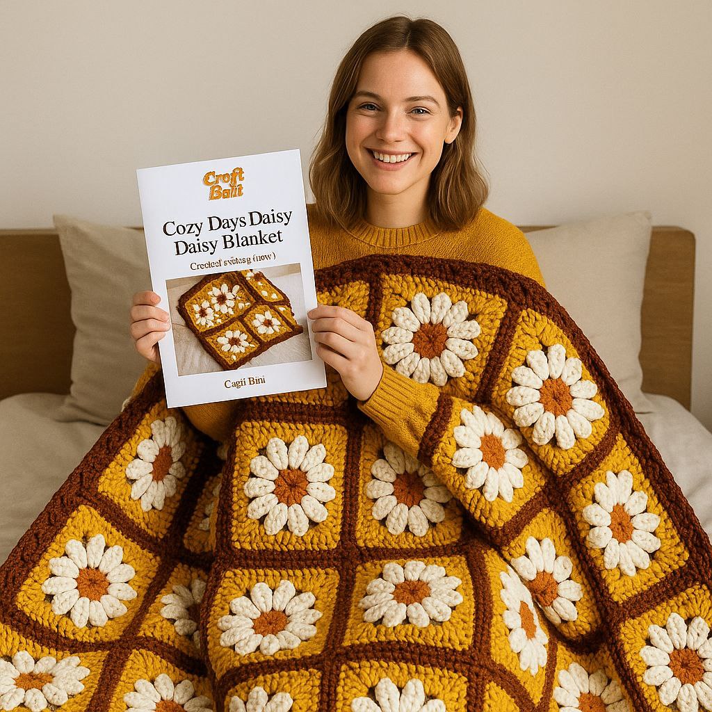 Cozy Days Daisy Blanket Crochet Pattern