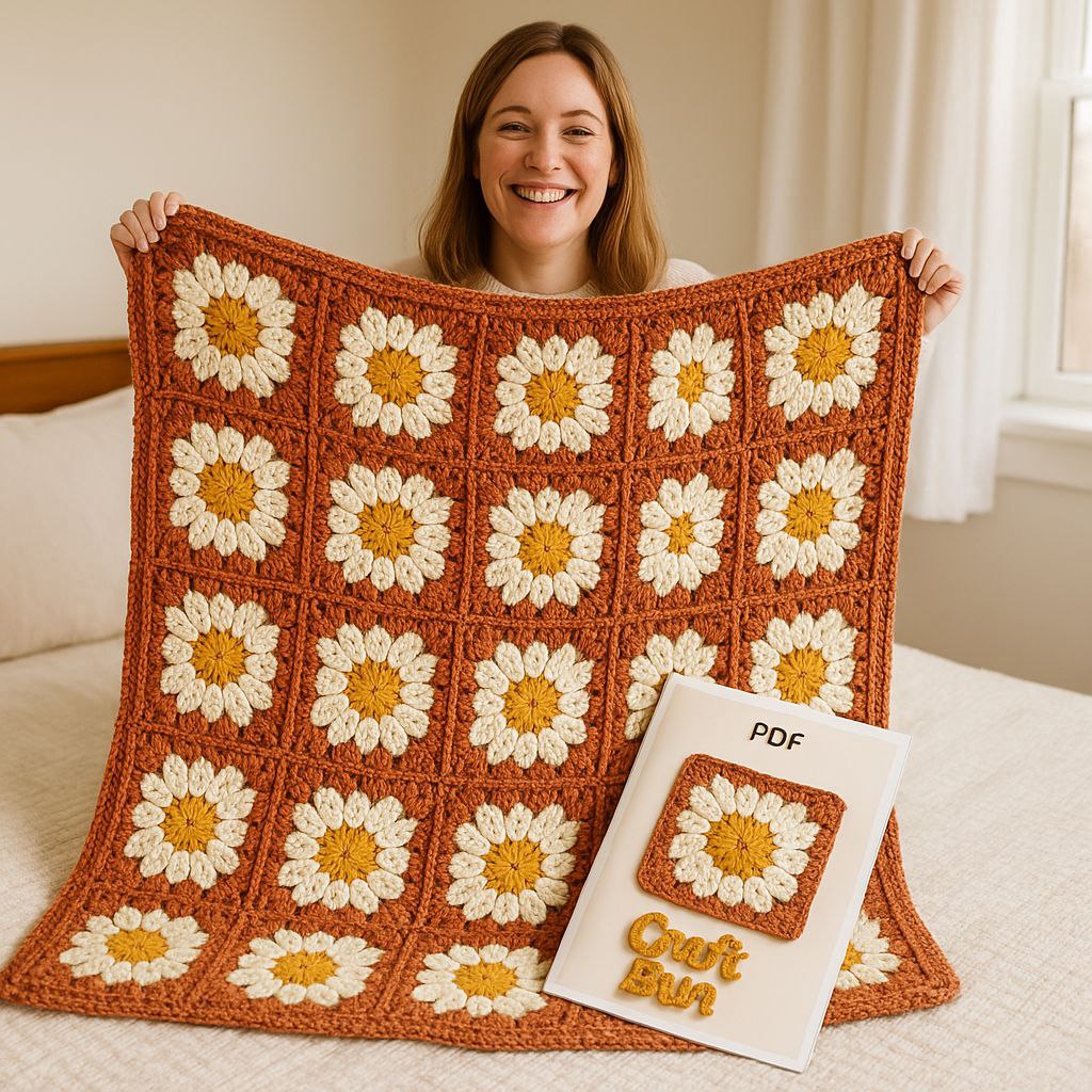 Cozy Days Daisy Blanket Crochet Pattern